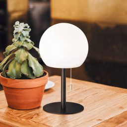 FH Lighting Trivento LED battery table lamp, sand black