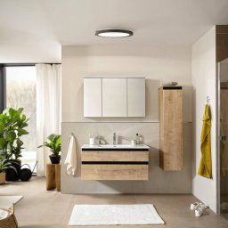 Schöner Wohnen Flat LED bathroom ceiling lamp Ø 40 cm