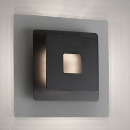 FISCHER & HONSEL Hennes LED wall light, width 18 cm, black