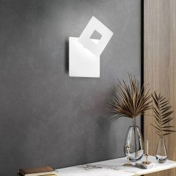 FISCHER & HONSEL Hennes LED wall light, width 18 cm, white