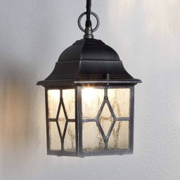 Searchlight Genoa outdoor hanging light with lead glass
