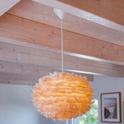 UMAGE Eos medium hanging light, light brown