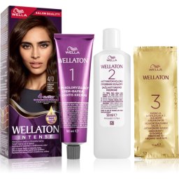Wella Wellaton Intense Permanent Hair Dye with argan oil shade 4/0 Medium Brown 1 pc