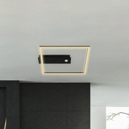 Briloner Nici LED sensor ceiling light square black