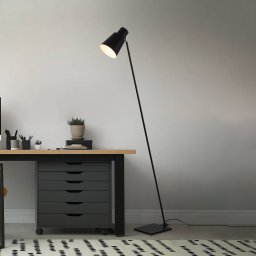 Briloner Ekko floor lamp, adjustable, E27, black