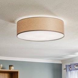 TK Lighting Rondo ceiling light, brown, Ø 45 cm