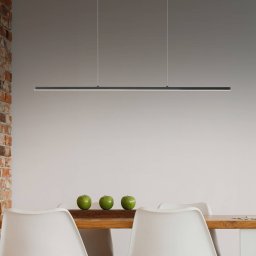 Quitani Margita LED pendant light, length 88 cm, black