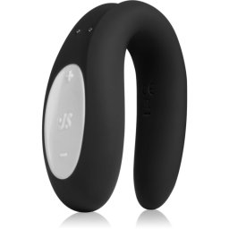 Satisfyer Double Joy vibrator for couples Black 9 cm