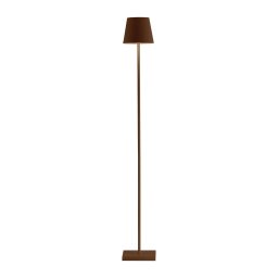 Zafferano Poldina L rechargeable floor lamp IP54 corten