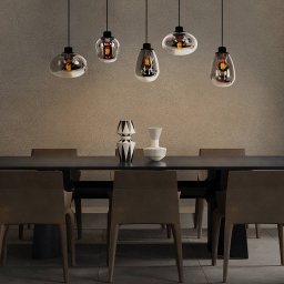 Steinhauer Reflexion hanging light, 5-bulb 100 x 30 cm