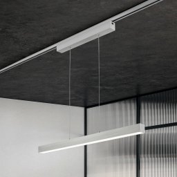 Trio Lighting Paros DUOline LED pendant light, linear, nickel