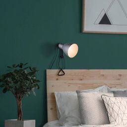 Näve Mara clip-on light adjustable, plug cable, silver