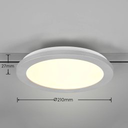 Trio Lighting Camillus LED track light for DUOline, titanium, Ø 26 cm