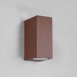 Trio Lighting Roya outdoor wall light, 2-light, angular, rust