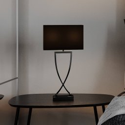 By Rydéns Omega table lamp chrome/black height 52cm