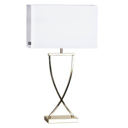 By Rydéns Omega table lamp brass/white height 69cm