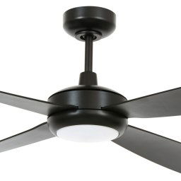 Beacon Lighting Beacon ceiling fan with light Slipstream, black, quiet