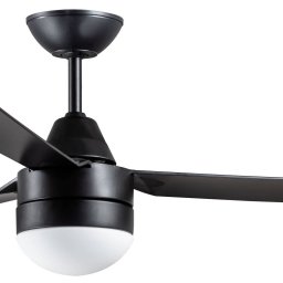 Beacon Lighting Beacon ceiling fan with light Megara black 122cm quiet