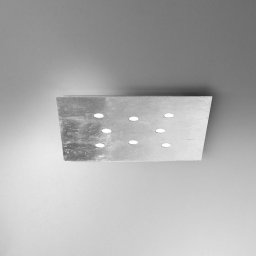ICONE Slim - flat LED ceiling light 8-bulb white