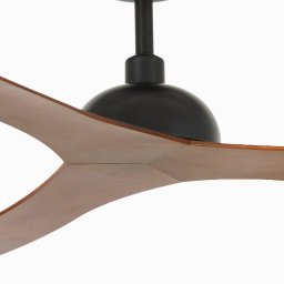 FARO BARCELONA Gotland ceiling fan, DC, black/dark wood