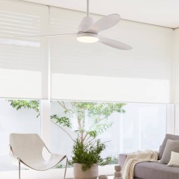 Beacon Lighting Beacon ceiling fan with light Whitehaven white quiet