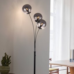 JUST LIGHT. GmbH Green Widow floor lamp with glass shades