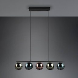 Reality Leuchten Sheldon pendant light with 5 glass globes