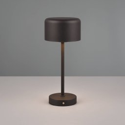 Reality Leuchten Jeff LED table lamp, matt black, height 30 cm, metal