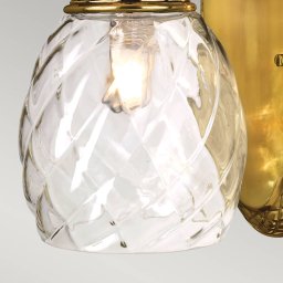 HINKLEY Plantation bathroom wall light, brushed bronze