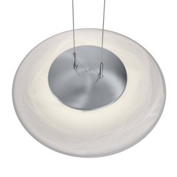 HELL Findus LED pendant light, matt nickel/chrome