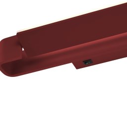 HELL Box LED wall light, rotatable, India red