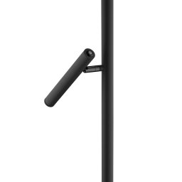 HELL Streak LED floor lamp, 2-bulb with a dimmer, black