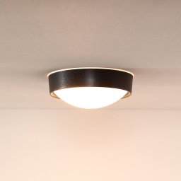 Lucide Lex ceiling light, round, Ø 25 cm black