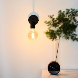 Lucide Scott wall light, black