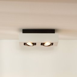 Lucide Xirax downlight, 2-bulb, white