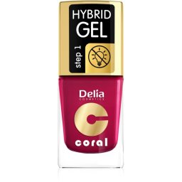 Delia Cosmetics Coral Nail Enamel Hybrid Gel Gel Nail Polish shade 06 11 ml