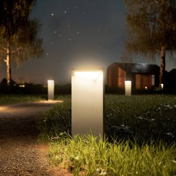 Sigor LED rechargeable solar light Nusolar anthracite, height 34cm