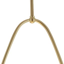 Searchlight Avalon pendant light, glass lampshade, gold