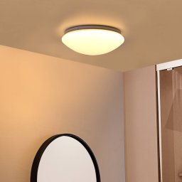 Lindby LED ceiling light Emeryn, CCT, dimmable, white, Ø 28 cm