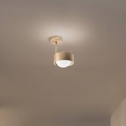 Euluna Mado ceiling light, opal glass/brass, 1-bulb