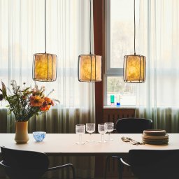 Nordlux Cardine pendant light, 3-bulb, paper, metal