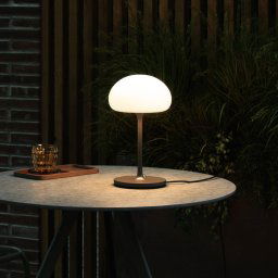 Nordlux Sponge on a Stick table lamp with a battery grey