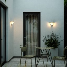 Nordlux Noorstad outdoor wall light, black plastic, E27