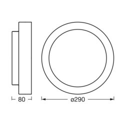 Ledvance Orbis Madrid ceiling light nickel