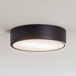 TEMAR LIGHTING Cleo ceiling light, Ø 30 cm, IP20, black, metal, E27
