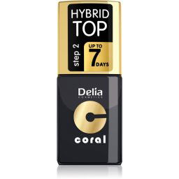 Delia Cosmetics Coral Nail Enamel Hybrid Gel Gel Top Coat 11 ml