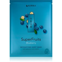 KORIKA SuperFruits Blueberry - Detoxifying Sheet Mask detoxifying face sheet mask Blueberry 25 g