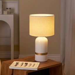 Pauleen Glowing Soul table lamp fabric and ceramic