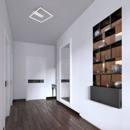 Briloner 3771 LED ceiling light in a frame shape aluminium