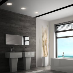 Briloner 7605 LED recessed spot IP44 3-pack CTS matt nickel